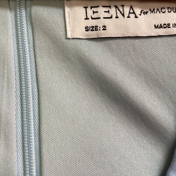 MAC Duggal Prom pageant Gown Crystals Floral Accented Baby Blue Aline Size 2 NEW - Picture 9 of 14